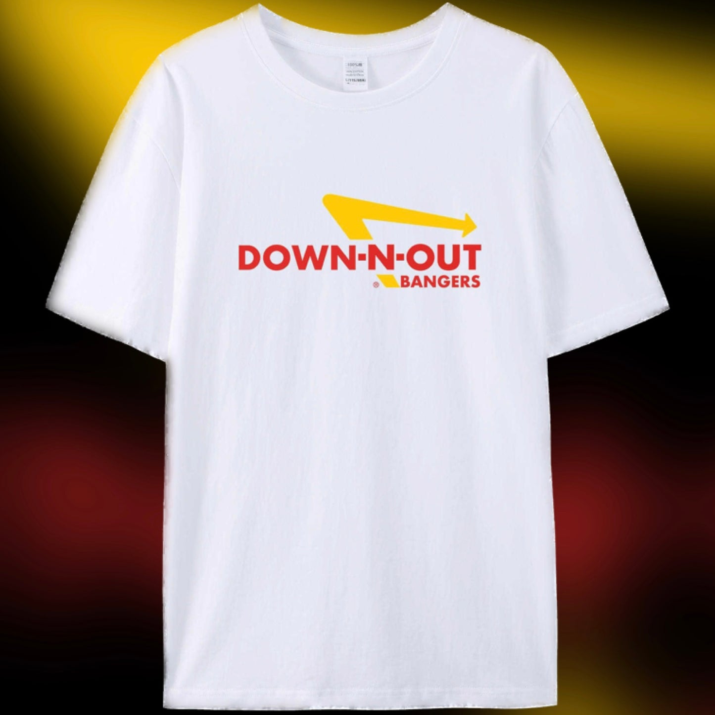 Down-N-Out Bangers White Tee